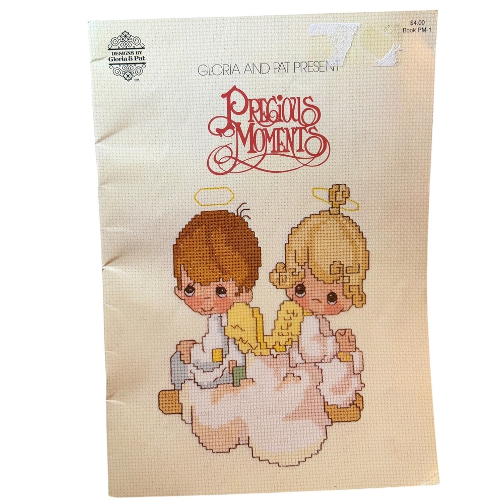 Precious Moments Cross Stitch‎ Book PM-1 by Gloria & Pat 1978 Vintage Patterns